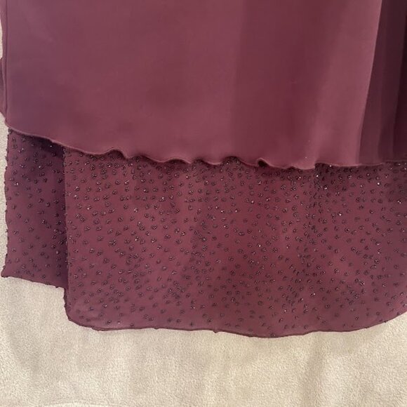 Jeffrey & Dara Dress Womens 12 Sleeveless Layered Embellished Beaded Evening For - Picture 2 of 12